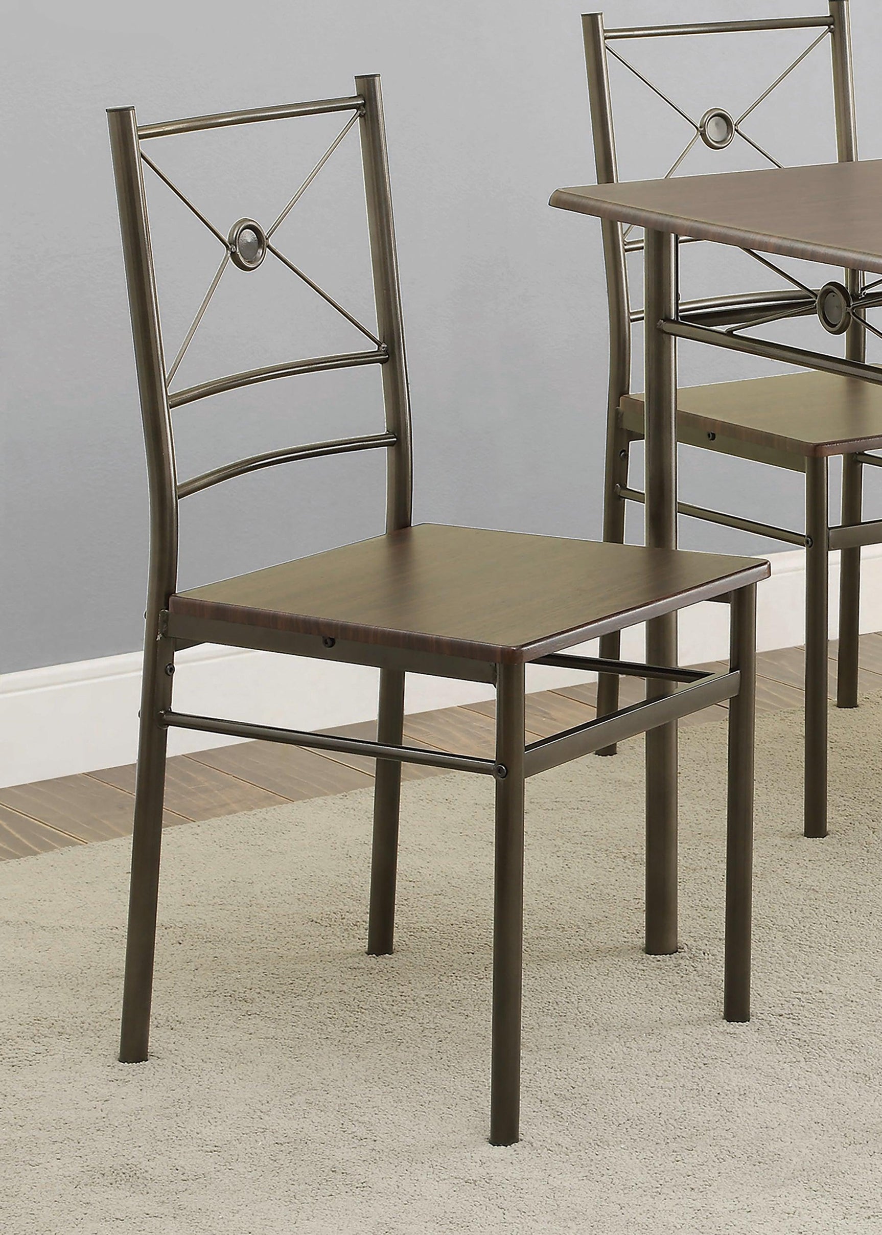 G100033 Walnut Rectangular Dining Room Set - Ella Furniture