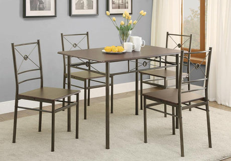 G100033 Walnut Rectangular Dining Room Set - Ella Furniture