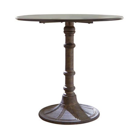 Oswego Round Bistro Dining Table Bronze - Ella Furniture