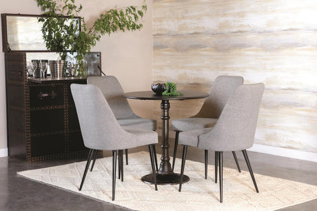 Oswego Round Bistro Dining Table Bronze - Ella Furniture