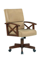 Marietta Tobacco And Tan Upholstered Game Chair - Ella Furniture