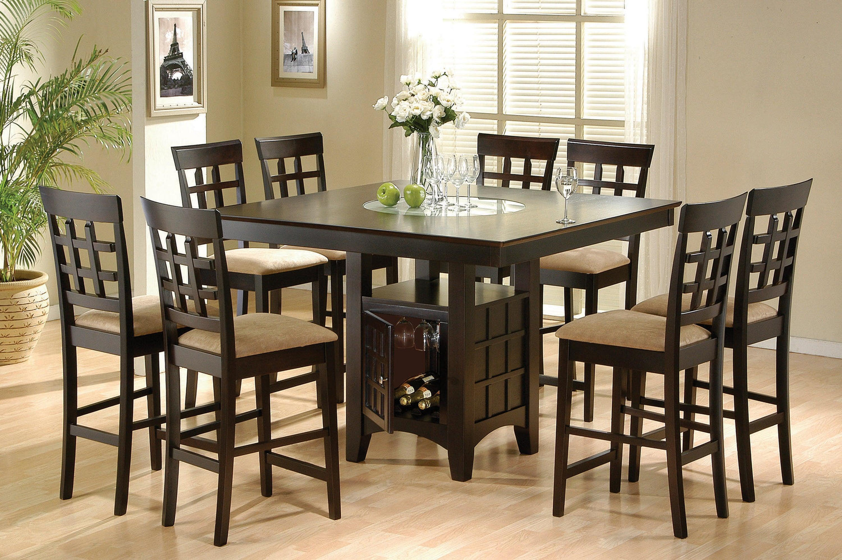 Gabriel Upholstered Side Chairs Cappuccino And Tan (Set Of 2) - Ella Furniture