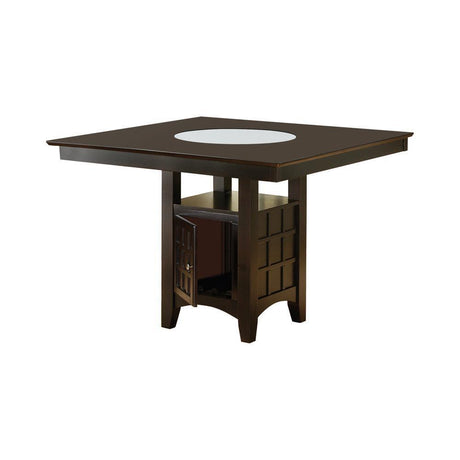 Gabriel Storage Counter Height Table Cappuccino - Ella Furniture