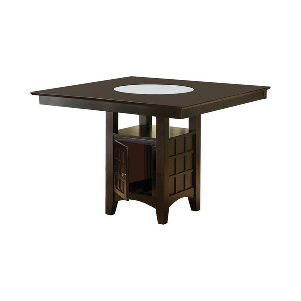Gabriel Storage Counter Height Table Cappuccino - Ella Furniture