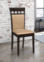 Gabriel Upholstered Counter Height Stools Cappuccino And Tan (Set Of 2) - Ella Furniture