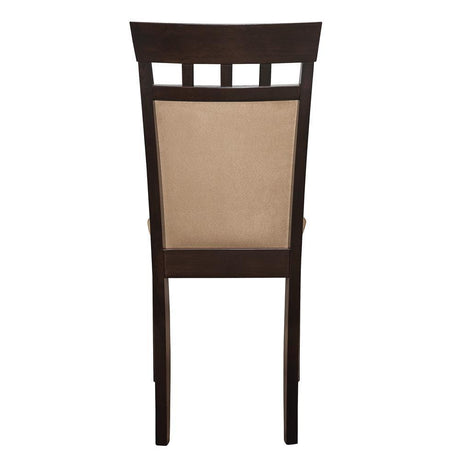 Gabriel Upholstered Side Chairs Cappuccino And Tan (Set Of 2) - Ella Furniture