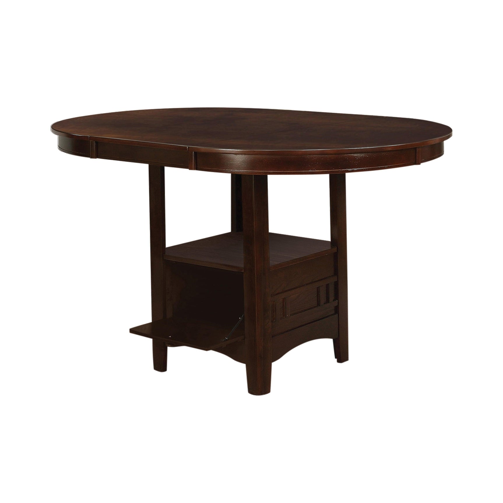 Lavon Oval Counter Height Table Warm Brown - Ella Furniture