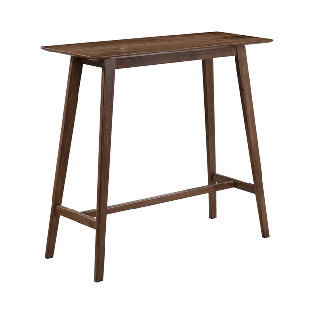 Finnick Rectangular Bar Table Walnut - Ella Furniture