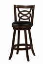 Calecita Swivel Bar Stools With Upholstered Seat Cappuccino (Set Of 2) - Ella Furniture