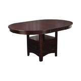 Lavon Oval Counter Height Table Warm Brown - Ella Furniture