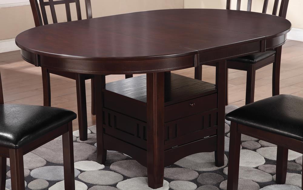 Lavon Dining Table With Storage Espresso - Ella Furniture