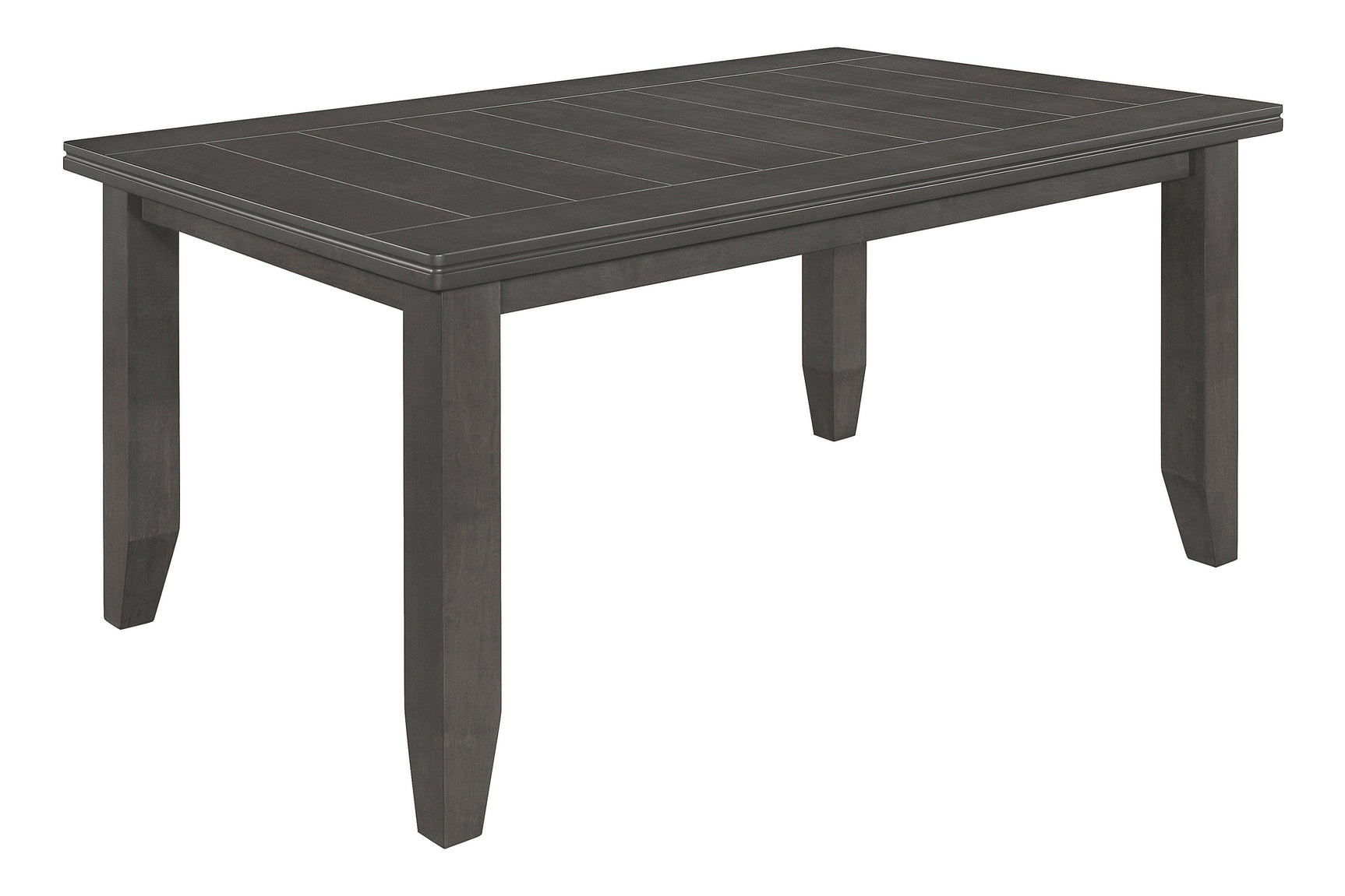 Dalila Rectangular Plank Top Dining Table Dark Grey - Ella Furniture