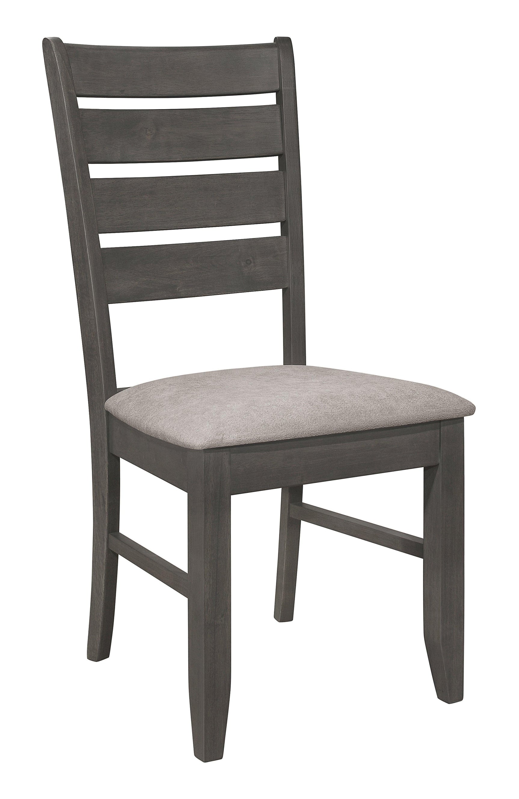 Dalila Ladder Back Side Chair (Set Of 2) Grey And Dark Grey - Ella Furniture