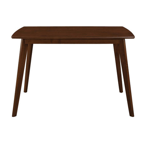 Kersey Dining Table With Angled Legs Chestnut - Ella Furniture