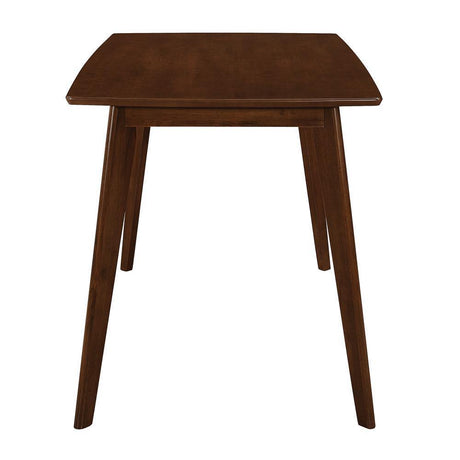 Kersey Dining Table With Angled Legs Chestnut - Ella Furniture