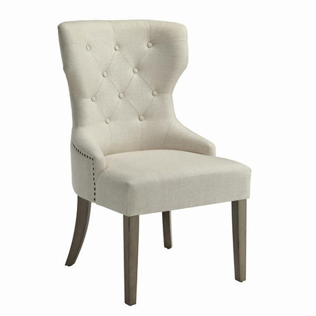 Baney Tufted Upholstered Dining Chair Beige - Ella Furniture
