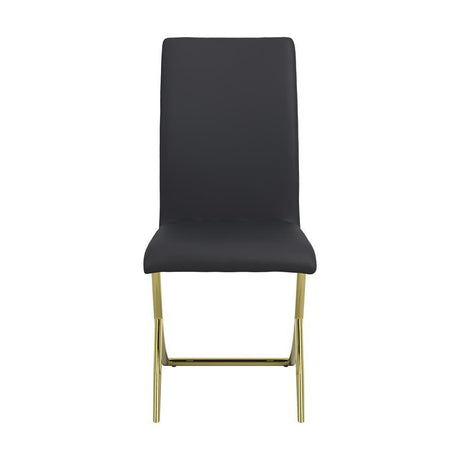 Carmelia Upholstered Side Chairs Black (Set Of 4) - Ella Furniture