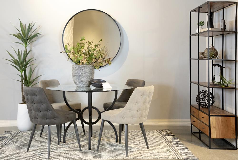 Cosmo Upholstered Curved Back Side Chairs (Set Of 2) - Ella Furniture