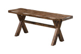 Alston X-shaped Dining Table Knotty Nutmeg - Ella Furniture