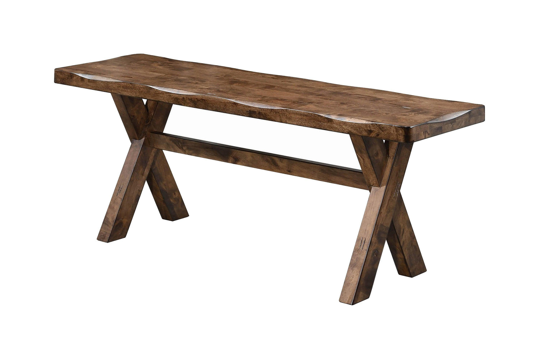 Alston X-shaped Dining Table Knotty Nutmeg - Ella Furniture