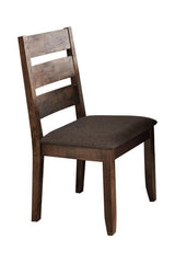 Alston Ladder Back Dining Side Chairs Knotty Nutmeg And Grey (Set Of 2) - Ella Furniture