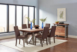 Spring Creek Dining Table With Extension Leaf Natural Walnut - Ella Furniture