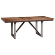 Spring Creek Dining Table With Extension Leaf Natural Walnut - Ella Furniture