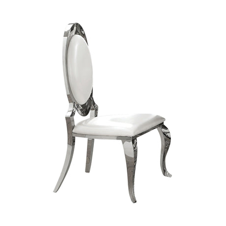 Antoine Rectangular Dining Table Chrome And Black - Ella Furniture