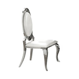 Anchorage Chrome And Black Circular Dining Room Set - Ella Furniture