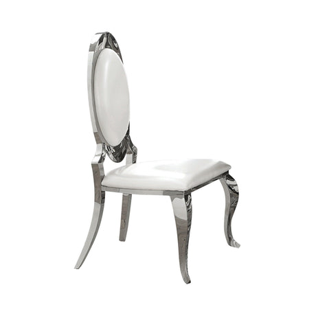 Anchorage Chrome And Black Circular Dining Room Set - Ella Furniture