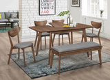 Alfredo Rectangular Dining Table Natural Walnut - Ella Furniture