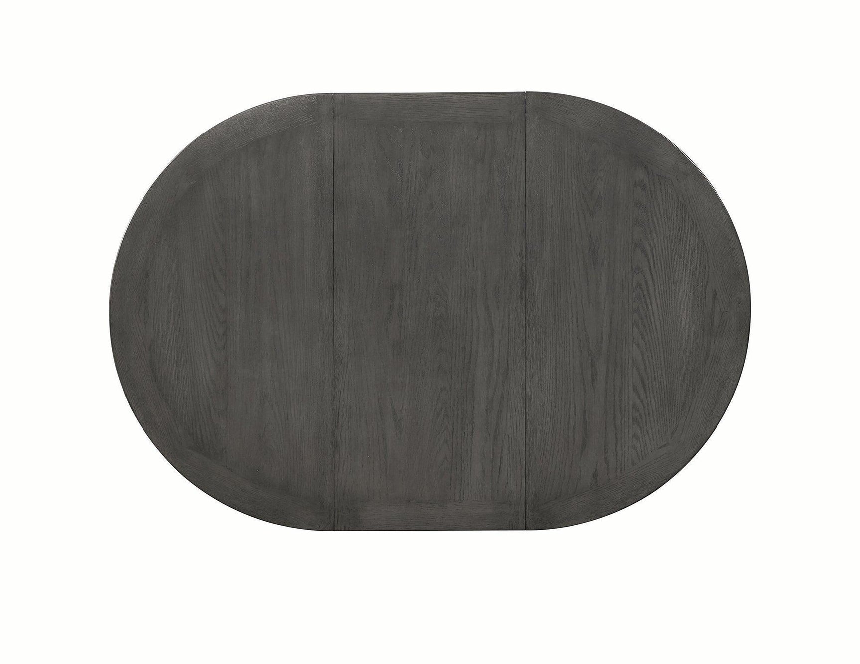Lavon Medium Grey Storage Oval Dining Room Set - Ella Furniture