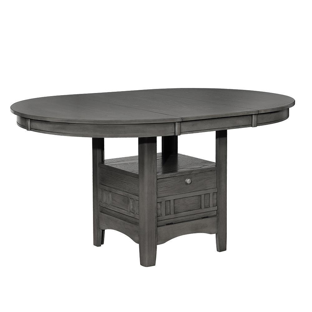 Lavon Dining Table With Storage Medium Grey - Ella Furniture