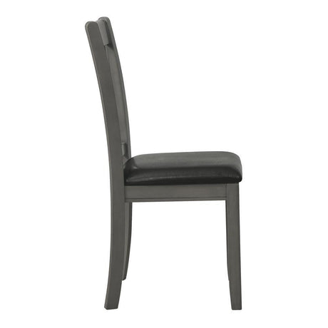 Lavon Padded Dining Side Chairs Espresso And Medium Grey (Set Of 2) - Ella Furniture