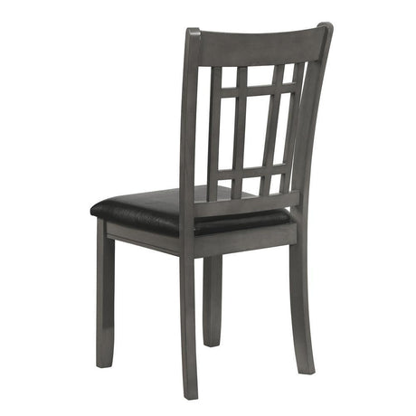 Lavon Padded Dining Side Chairs Espresso And Medium Grey (Set Of 2) - Ella Furniture