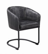 Aviano Base Gunmetal Circular Dining Room Set - Ella Furniture