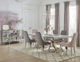 Antoine Upholstered Demi Arm Dining Chairs (Set Of 2) - Ella Furniture
