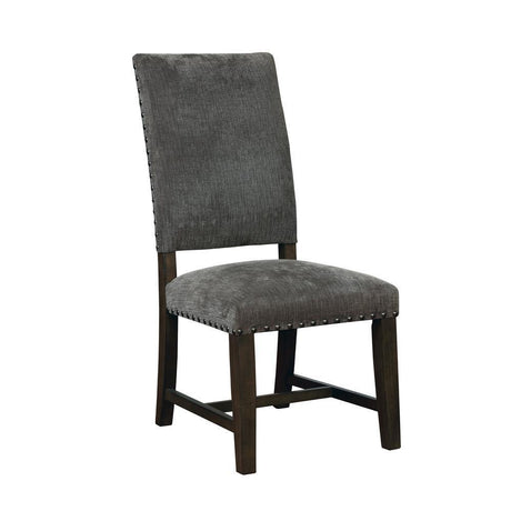 Twain Upholstered Side Chairs Warm Grey (Set Of 2) - Ella Furniture