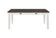 Kingman 4-Drawer Dining Table Espresso And White - Ella Furniture
