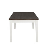 Kingman 4-Drawer Dining Table Espresso And White - Ella Furniture