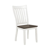 Kingman 4-Drawer Dining Table Espresso And White - Ella Furniture