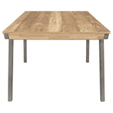 Nogales Wooden Dining Table Acacia And Coastal Grey - Ella Furniture