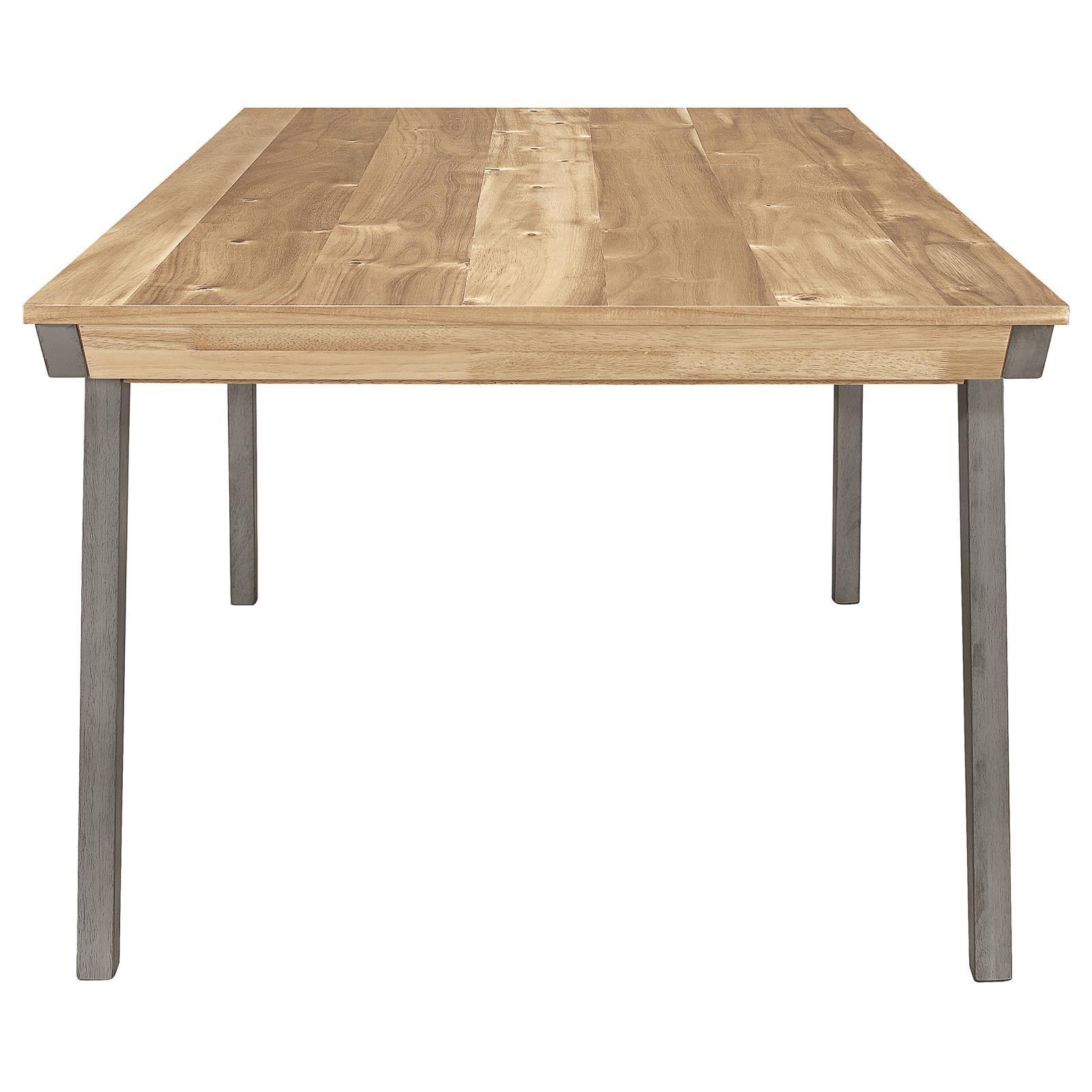 Nogales Wooden Dining Table Acacia And Coastal Grey - Ella Furniture
