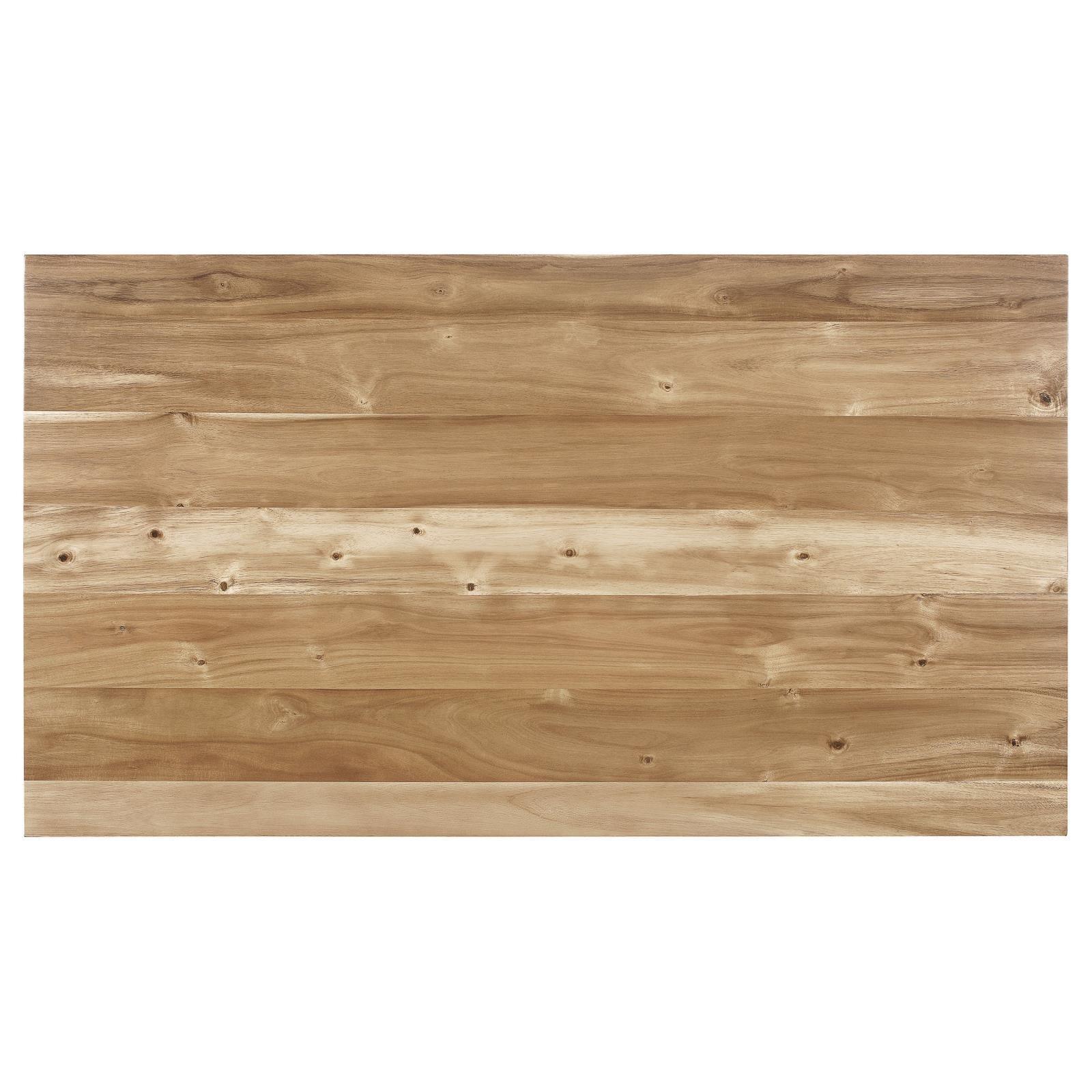 Nogales Wooden Dining Table Acacia And Coastal Grey - Ella Furniture