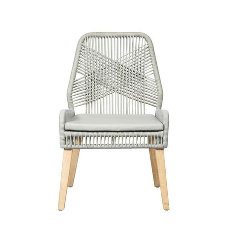Nakia Woven Back Side Chairs Grey (Set Of 2) - Ella Furniture