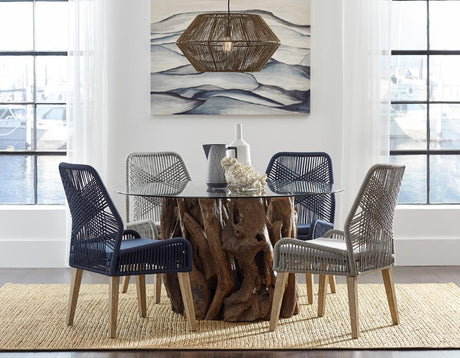 Nakia Woven Back Side Chairs Grey (Set Of 2) - Ella Furniture