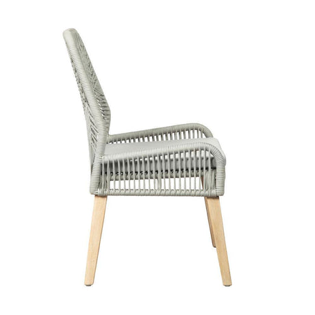Nakia Woven Back Side Chairs Grey (Set Of 2) - Ella Furniture