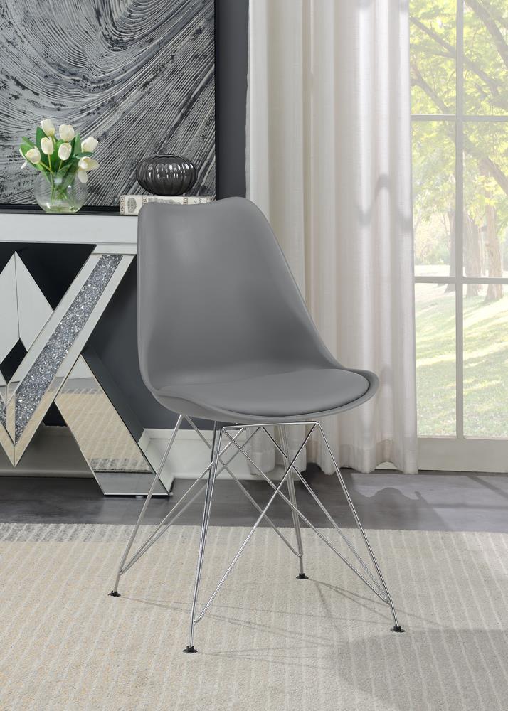 Juniper Upholstered Side Chairs Grey (Set Of 2) - Ella Furniture