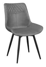 Brassie Upholstered Side Chairs Grey (Set Of 2) - Ella Furniture