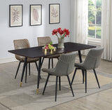 Brassie Upholstered Side Chairs Grey (Set Of 2) - Ella Furniture